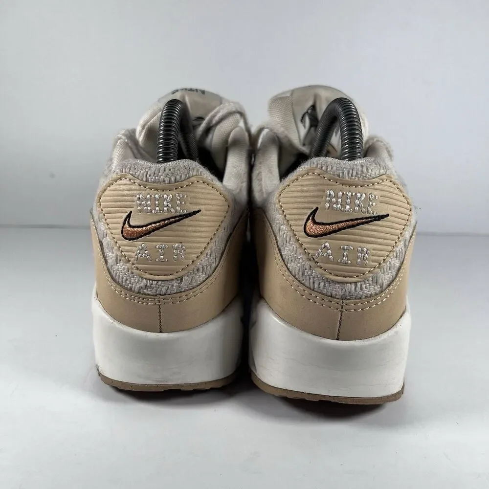 Nike Air Max 90 SE Sun Club Lace Up Athletic Running Shoes Sneakers Women's 9